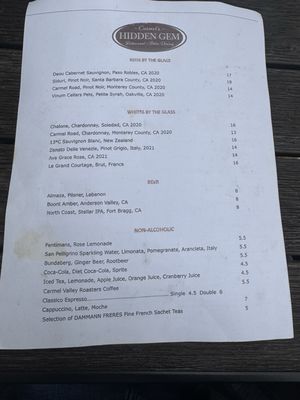 Menu photo 4 Carmel’s Hidden Gem Carmel by the Sea, CA Menu photo 4 Carmel’s Hidden Gem Carmel by the Sea, CA