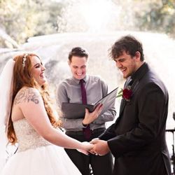 A Zen Event - Weddings With Joy - James DeBroeck marrying a couple at Forsyth Park in Savannah