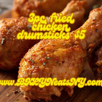 BKLYN eats - Fries chicken 3 pc - Breakfast & Brunch Near Me - Brooklyn, New York