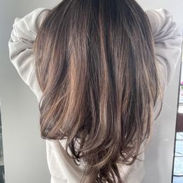Brunette Balayage by Devyn - warmer in this light Brunette Balayage by Devyn - warmer in this light
