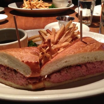 Houston's Restaurant - French dip with fries - New American Near Me - Irvine, California Houston's Restaurant - French dip with fries - New American Near Me - Irvine, California
