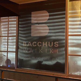 Bacchus Waikiki - Signage - Gay Bars Near Me - Honolulu, Hawaii
