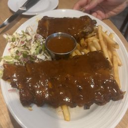 Barbecue Baby Back Ribs: as per the menu, they ARE actually spicy. Barbecue Baby Back Ribs: as per the menu, they ARE actually spicy.