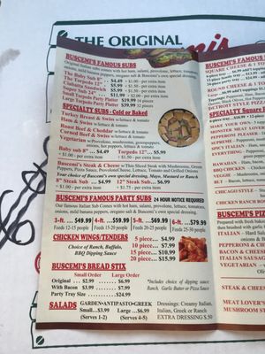 Menu photo 2 Buscemis Pizza & Subs Macomb, MI Menu photo 2 Buscemis Pizza & Subs Macomb, MI