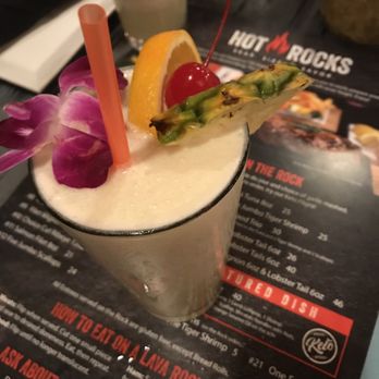 Hot Rocks - Chi Chi Colada Drink - New American Near Me - Wisconsin Dells, Wisconsin Hot Rocks - Chi Chi Colada Drink - New American Near Me - Wisconsin Dells, Wisconsin