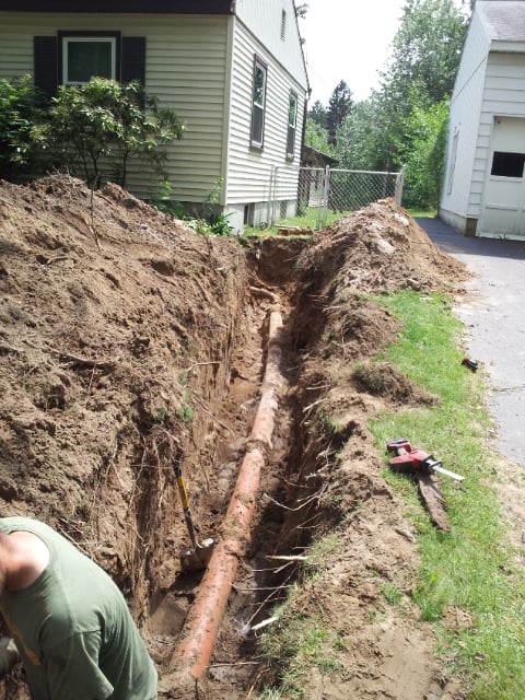 Slide of Drain-Away Sewer & Drain Svc