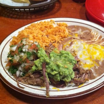 Super Mex - #11 carnitas with pico, guacamole, rice & beans - Mexican Near Me - Irvine, California Super Mex - #11 carnitas with pico, guacamole, rice & beans - Mexican Near Me - Irvine, California