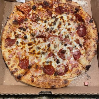 MrJims.Pizza - Meat Eaters (Large)  no bacon - Pizza Near Me - Little Elm, Texas