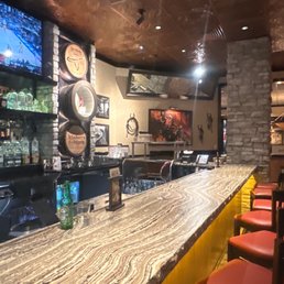 Longhorn Bar about fifth seat from the left , facing North East , Longhorn Bar about fifth seat from the left , facing North East ,