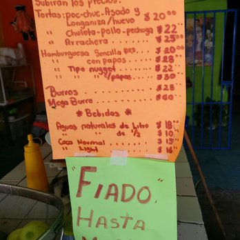 Las Chulis - Another menu - Mexican Near Me - Telchac, YUC