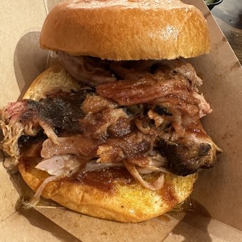 Mighty Quinn's Barbeque - BBQ Pulled Pork Sandwich - Barbeque Near Me - New York, New York Mighty Quinn's Barbeque - BBQ Pulled Pork Sandwich - Barbeque Near Me - New York, New York