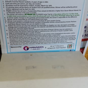 7-Eleven Hawaii - Hope to win this trip! - Convenience Stores Near Me - Kaneohe, Hawaii 7-Eleven Hawaii - Hope to win this trip! - Convenience Stores Near Me - Kaneohe, Hawaii