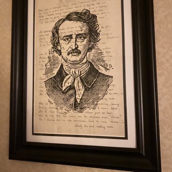 Linden Row Inn - Some artwork in our room of Edgar Allen Poe. - Hotels Near Me - Richmond, Virginia Linden Row Inn - Some artwork in our room of Edgar Allen Poe. - Hotels Near Me - Richmond, Virginia