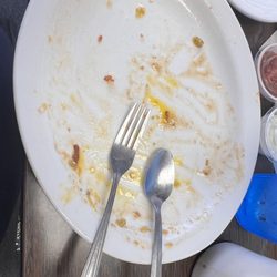 Allin's Diner - Eggs Nuevo at least the remains of it