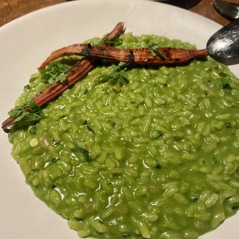Rose Mary - Pesto risotto. Unbelievable even the carrots tasted like magic - Italian Near Me - Chicago, Illinois