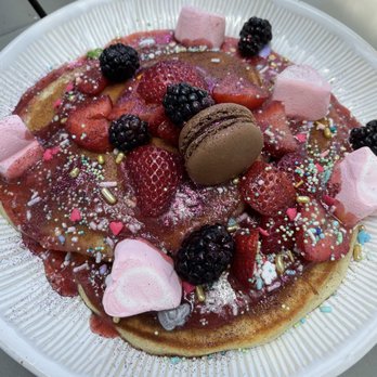 Sugar and Scribe - Lemon Curd Pancakes, Unicorn Style - Bakeries Near Me - La Jolla, California Sugar and Scribe - Lemon Curd Pancakes, Unicorn Style - Bakeries Near Me - La Jolla, California