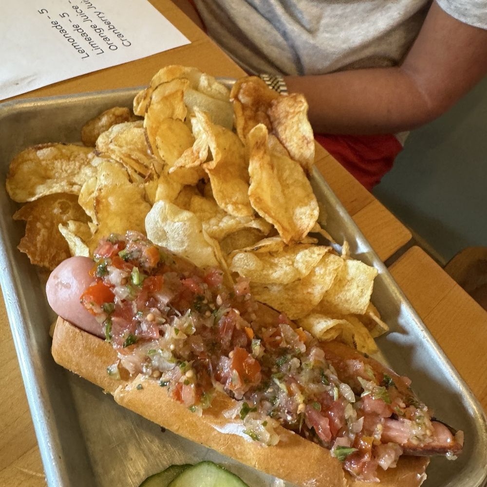 Freeport Oyster Bar - Pineapple Hot Dog - Seafood Near Me - Freeport, Maine