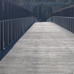 Anthene Pedestrian Bridge - A view of the bridge before the grand opening.