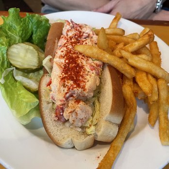 Shuckers - Lobster Roll is a generous serving - Seafood Near Me - Jensen Beach, Florida Shuckers - Lobster Roll is a generous serving - Seafood Near Me - Jensen Beach, Florida