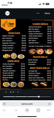 Menu photo 1 T2 Sushi & Asian Fresh Phoenix, AZ