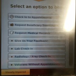 Veterans Affairs Outpatient Health Care System - Digital kiosk