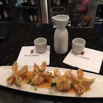 P.F. Chang's - Crab Wontons & warm Sake - Chinese Near Me - Arlington, Texas P.F. Chang's - Crab Wontons & warm Sake - Chinese Near Me - Arlington, Texas