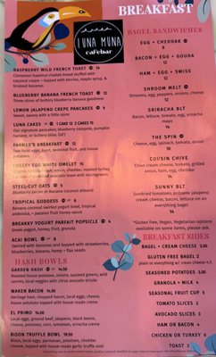 Menu photo 1 Luna Muna Cafe Bar Panama City, FL Menu photo 1 Luna Muna Cafe Bar Panama City, FL