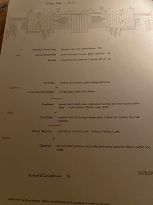 Menu photo 7 Burdock & Co Vancouver, BC