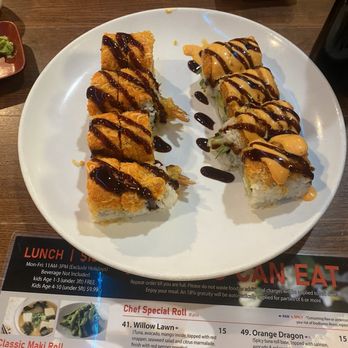 Yoshi Sushi - 53. Jurassic Roll 54. Volcano Roll - Sushi Bars Near Me - Richmond, Virginia Yoshi Sushi - 53. Jurassic Roll 54. Volcano Roll - Sushi Bars Near Me - Richmond, Virginia