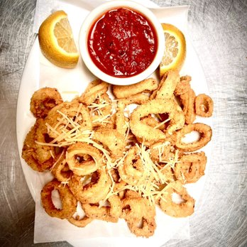 Carmela's Dripping Springs - calamari rings - Pizza Near Me - Dripping Springs, Texas Carmela's Dripping Springs - calamari rings - Pizza Near Me - Dripping Springs, Texas