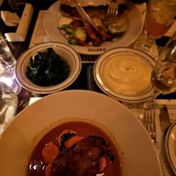 Pastis - Duck Confit & branzino. Pomme puree & Spinach - French Near Me - Washington, DC, District of Columbia Pastis - Duck Confit & branzino. Pomme puree & Spinach - French Near Me - Washington, DC, District of Columbia