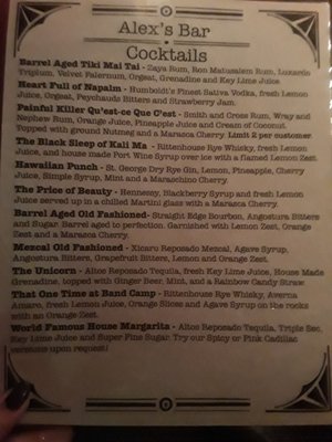 Menu photo 2 Alex's Bar Long Beach, CA