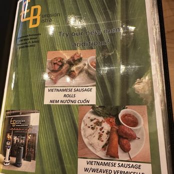 Eurasian Bistro - Menu - Vietnamese Near Me - Pensacola, Florida Eurasian Bistro - Menu - Vietnamese Near Me - Pensacola, Florida