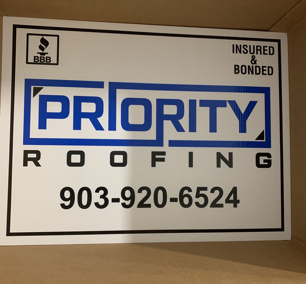 Slide of Priority Roofing
