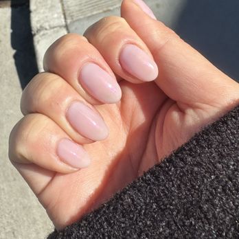 Relax Nails - pink gel nails with chrome powder - Nail Salons Near Me - San Francisco, California