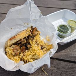 Chimichurri Chicken Arepa