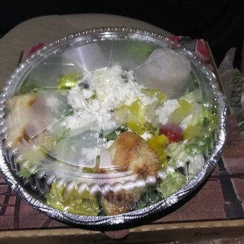 Coastal Pizza - Greek salad and a Stromboli underneath! - Pizza Near Me - Fernandina Beach, Florida Coastal Pizza - Greek salad and a Stromboli underneath! - Pizza Near Me - Fernandina Beach, Florida