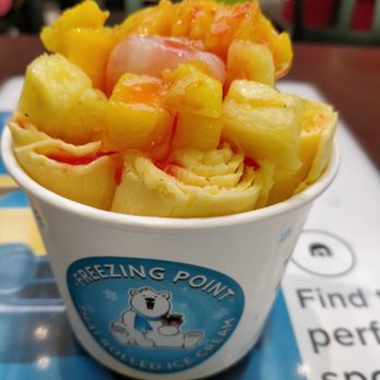 Freezing Point - Mango base with fresh mangoes and Lychee 5/5* - Ice Cream & Frozen Yogurt Near Me - Providence, Rhode Island