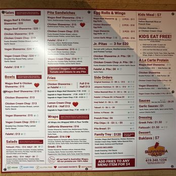 Shawarma Guys - Menu - Food Trucks Near Me - San Diego, California Shawarma Guys - Menu - Food Trucks Near Me - San Diego, California