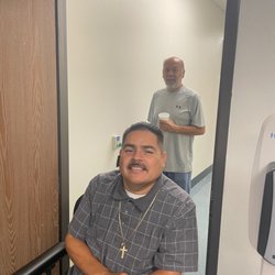 Community Access Center - Leonard Creative Resource Director and Veteran with  staff