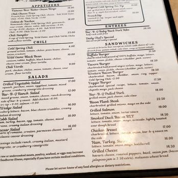 Cold Spring Tavern - Menu - American Near Me - Santa Barbara, California