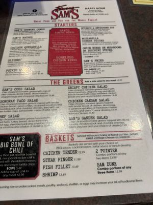 Menu photo 4 Famous Sam's Tucson, AZ Menu photo 4 Famous Sam's Tucson, AZ