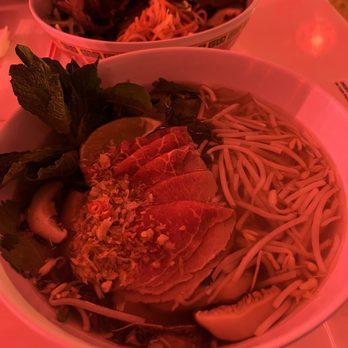 Money Cat Vietnamese American - Classic Rare Beef Pho & Smoked Brisket Bowl (GF) - Vietnamese Near Me - Brooklyn, New York