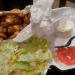 The Fountain - Vegetable kebab - bit of a wait but plenty of food for your money. And you better like mushrooms!