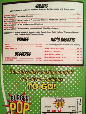 Menu photo 7 Burger Pop Seagoville, TX