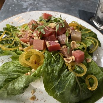 The Ice Plant - Beet salad with Mid East yogurt and zaatar - Cocktail Bars Near Me - St. Augustine, Florida