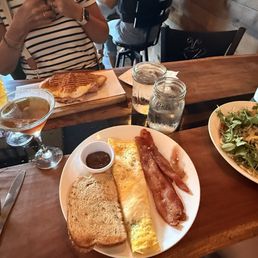 Mimosa, Espresso Martini, Ham and Cheese Croissant, Mediterranean Omelette with Candy Bacon, Espresso Martini, Crepe Forestiere Mimosa, Espresso Martini, Ham and Cheese Croissant, Mediterranean Omelette with Candy Bacon, Espresso Martini, Crepe Forestiere