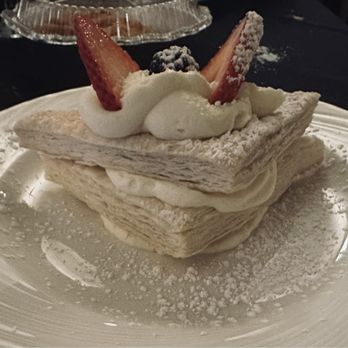 Tre Scalini Restaurant - White chcoolafe mousse napoleon 4/19/2024 - Italian Near Me - New Haven, Connecticut Tre Scalini Restaurant - White chcoolafe mousse napoleon 4/19/2024 - Italian Near Me - New Haven, Connecticut