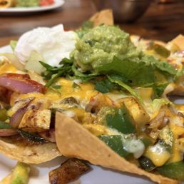 Veggie nachos