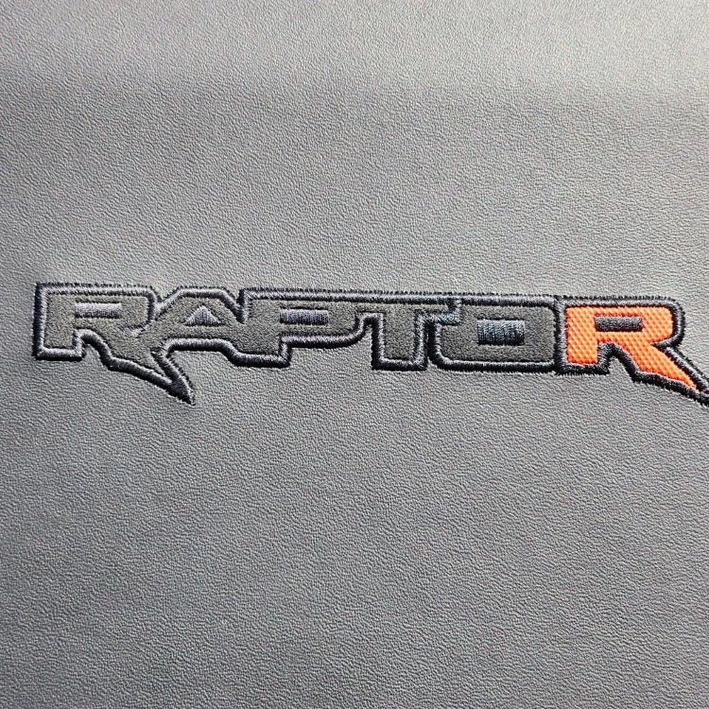 Phil Waterford's Manteca Ford - Raptor R logo stitching on middle console - Car Dealers Near Me - Manteca, California